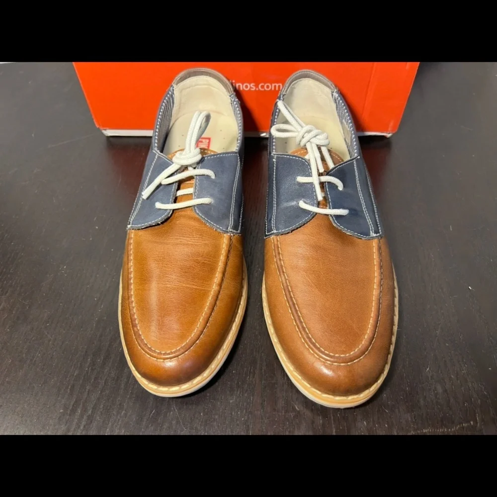 Pikolinos Jucar M4E-1035BFC1 Boat Shoes Brandy Leather Mens EU 43/US 9-9.5